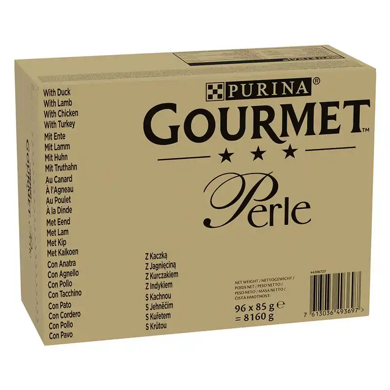 Korlátozott ajánlat 96 x 85 g Gourmet Perle + 12 x 85 g Óceáni omlós falatok szószban
