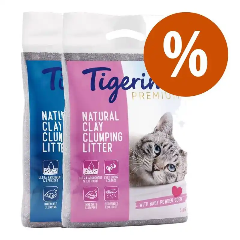 2 x 6 kg Tigerino Premium macskaalom próbacsomag Újdonság
