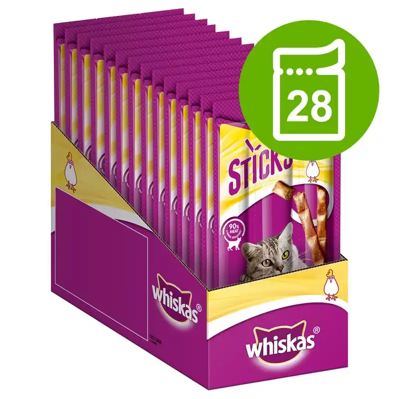 Whiskas Sticks gazdaságos csomag 28 x 36 g Exkluzív ajánlat