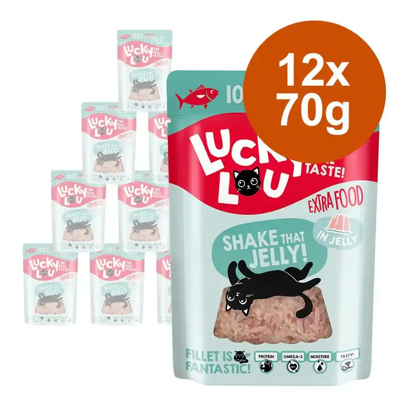 Biztonságos vásárlás Lucky Lou Extra Food 12 x 70 g