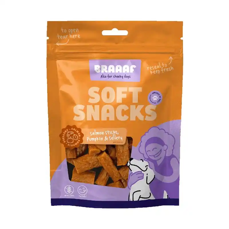 Braaf Sticks lazac, sütőtök & zeller Vásárlói kedvenc
