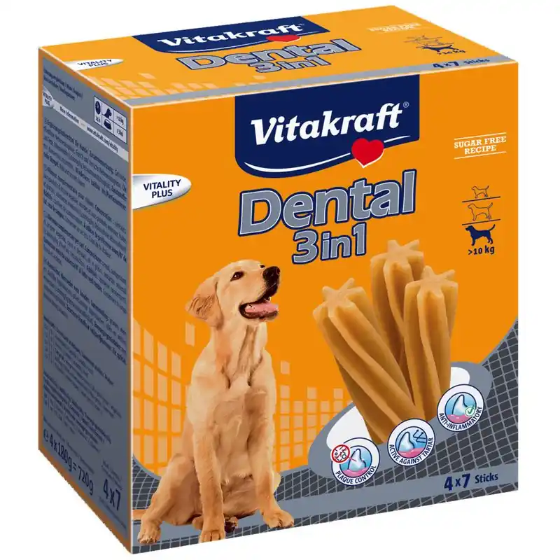 Szuper ajánlat Vitakraft Dental 3in1 medium multipack