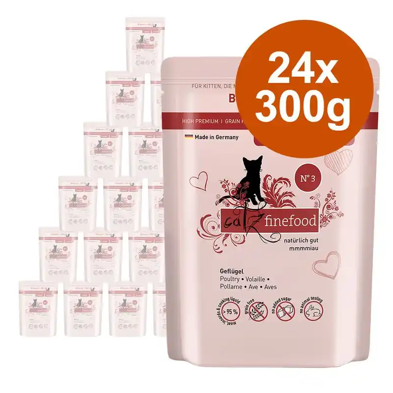 catz finefood Kitten gazdaságos csomag 24 x 300 g Végkiárusítás