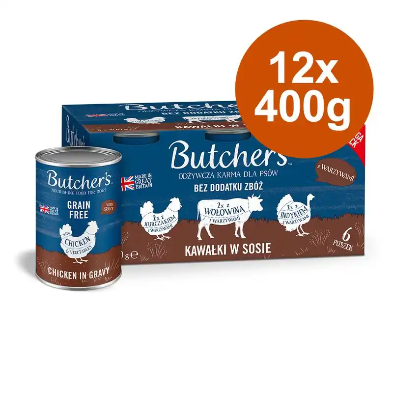 Akció Butcher‘s Original‘s gabonamentes 12 x 400 g