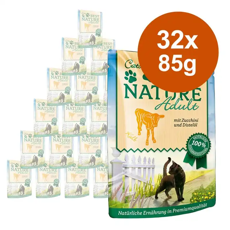Best Nature Cat Adult gazdaságos csomag 32 x 85 g Gyors kiszállítás