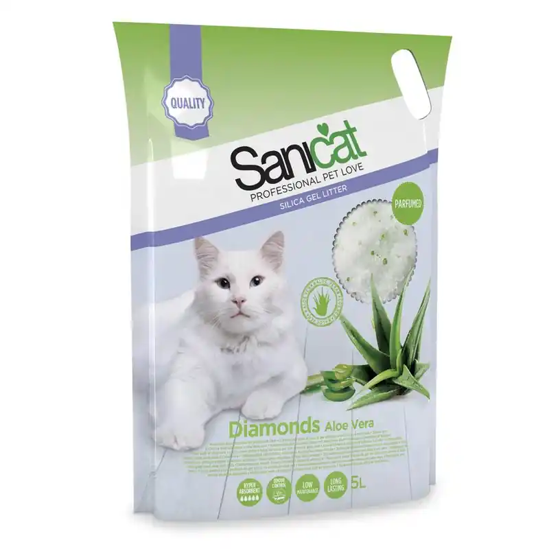 Sanicat Diamonds aloe vera nem csomósodó macskaalom Kiárusítás