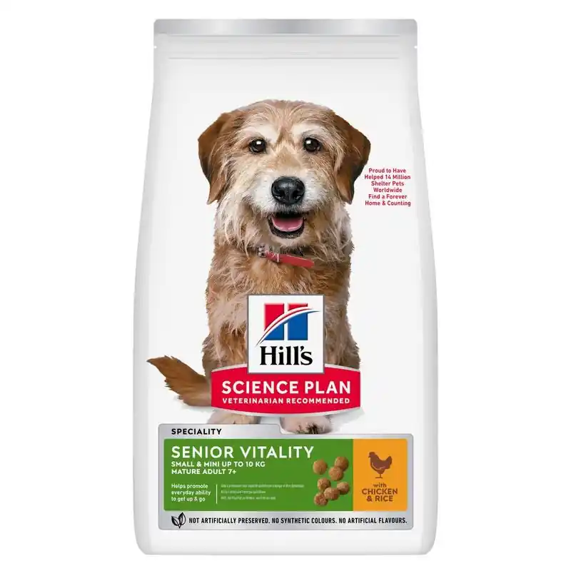 Hill‘s Science Plan Senior Vitality Mature Adult 7+ Small & Mini csirke Kihagyhatatlan ajánlat