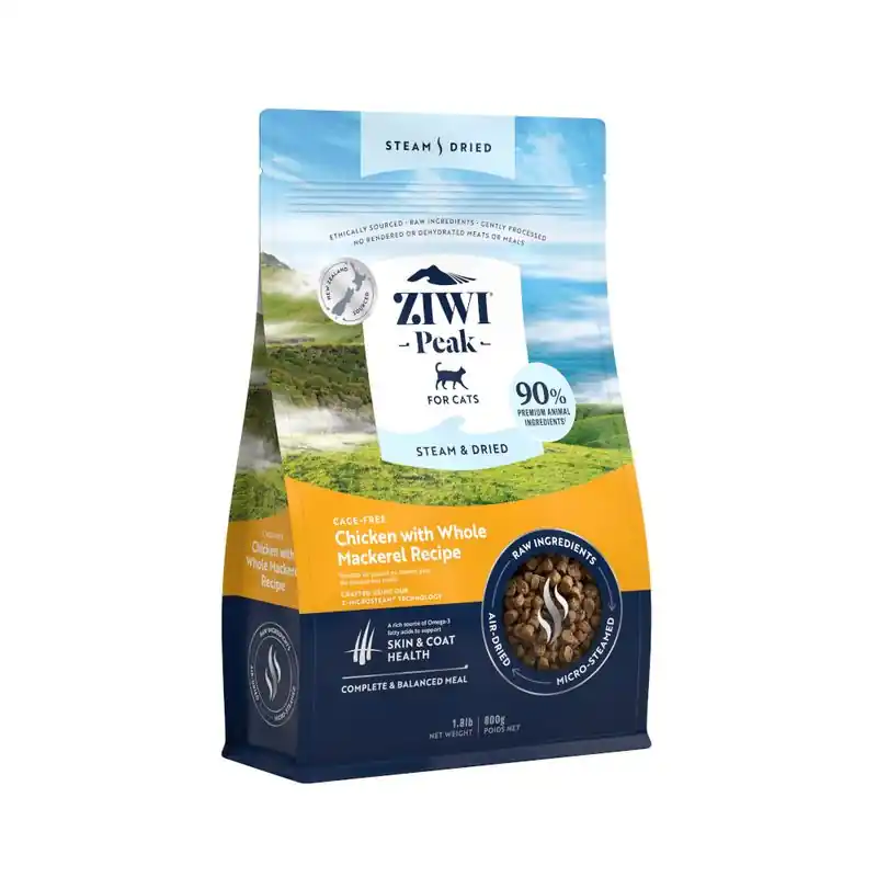 Olcsóbb Ziwi Peak Steam & Dried csirke macskatáp