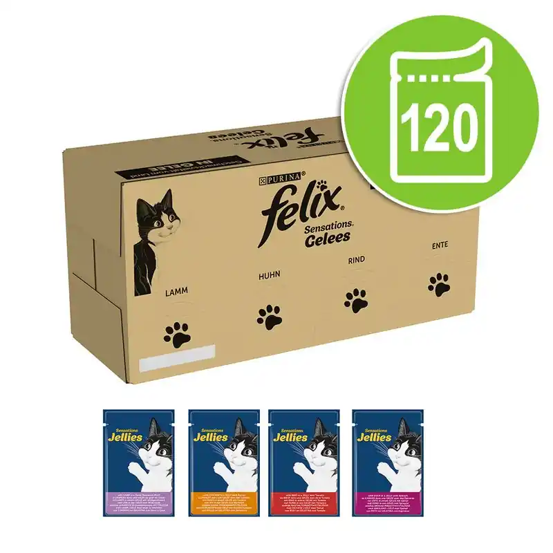 Felix Sensations jumbo pack 120 x 85 g Végkiárusítás