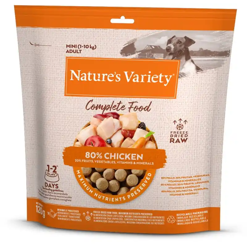 Vedd meg online Nature‘s Variety Mini fagyasztva szárított teljes értékű kutyatáp
