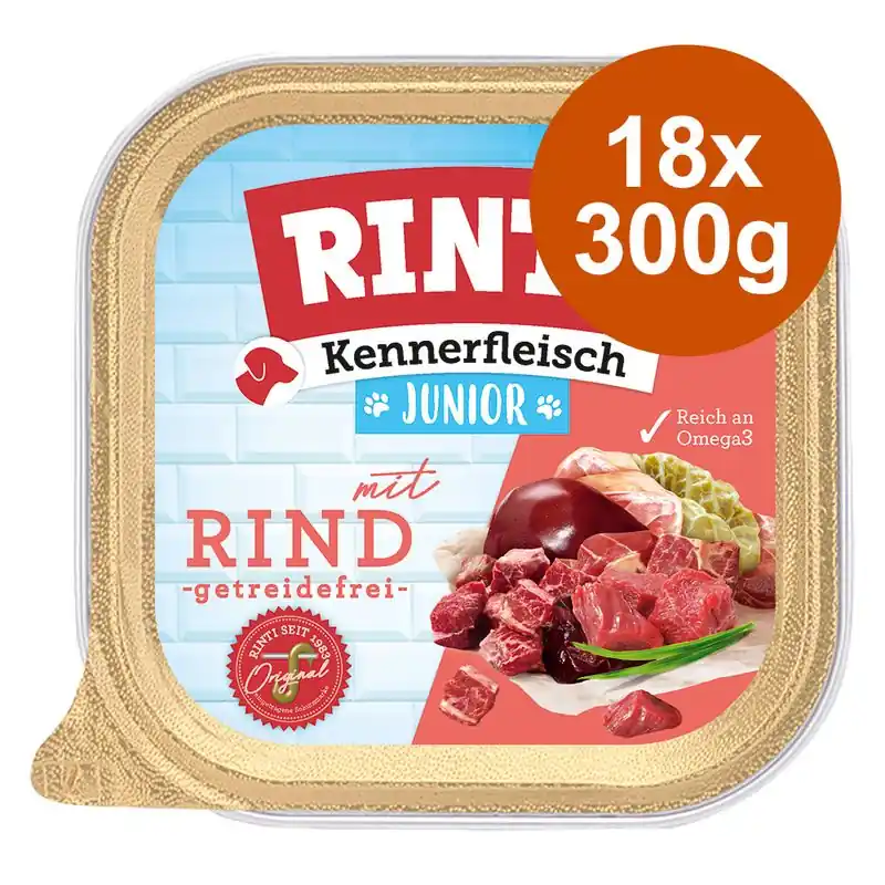 RINTI ínyenceknek Junior gazdaságos csomag 18 x 300 g Biztonságos vásárlás