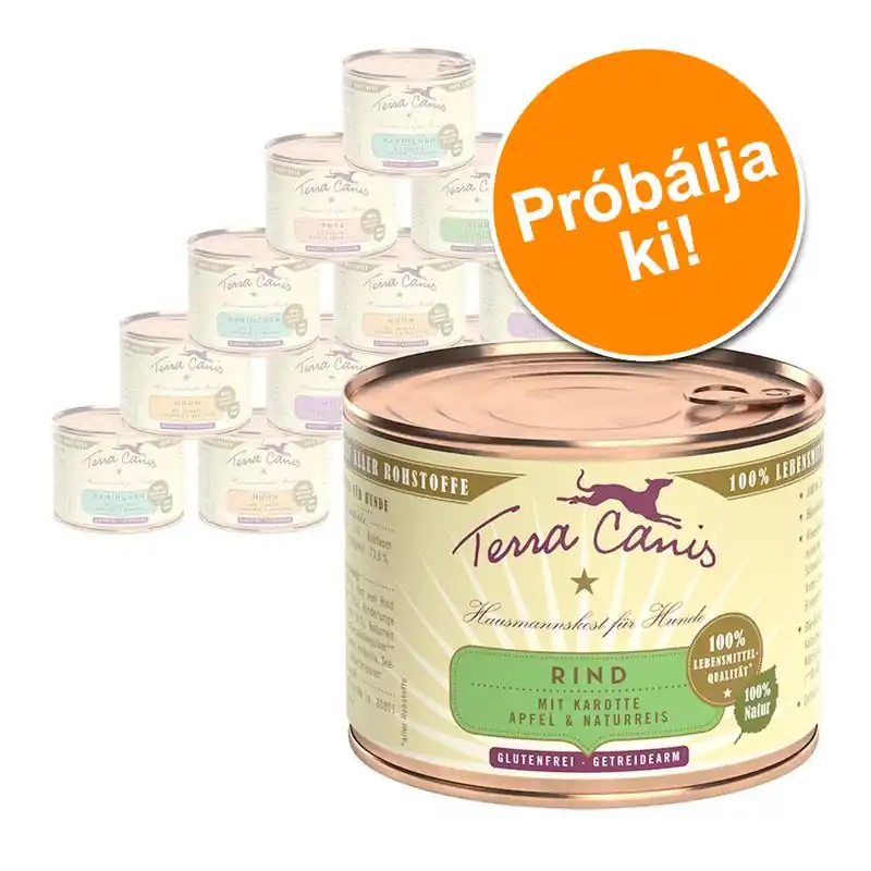 Azonnal elérhető Terra Canis vegyes csomag 12 x 200 g