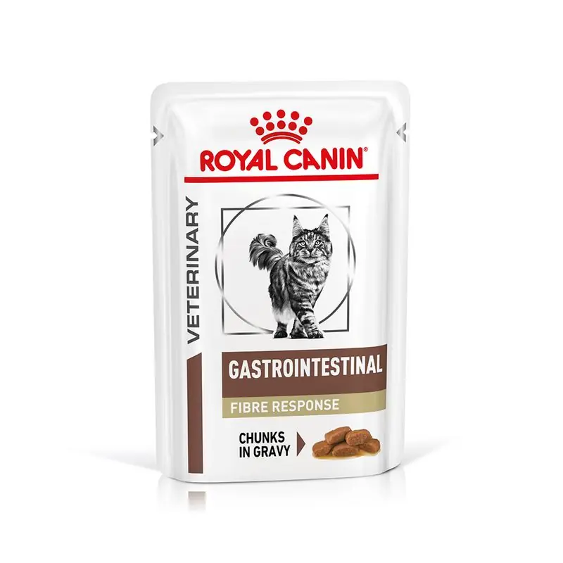 Gyors szállítás Royal Canin Veterinary Feline Gastrointestinal Fibre Response szószban