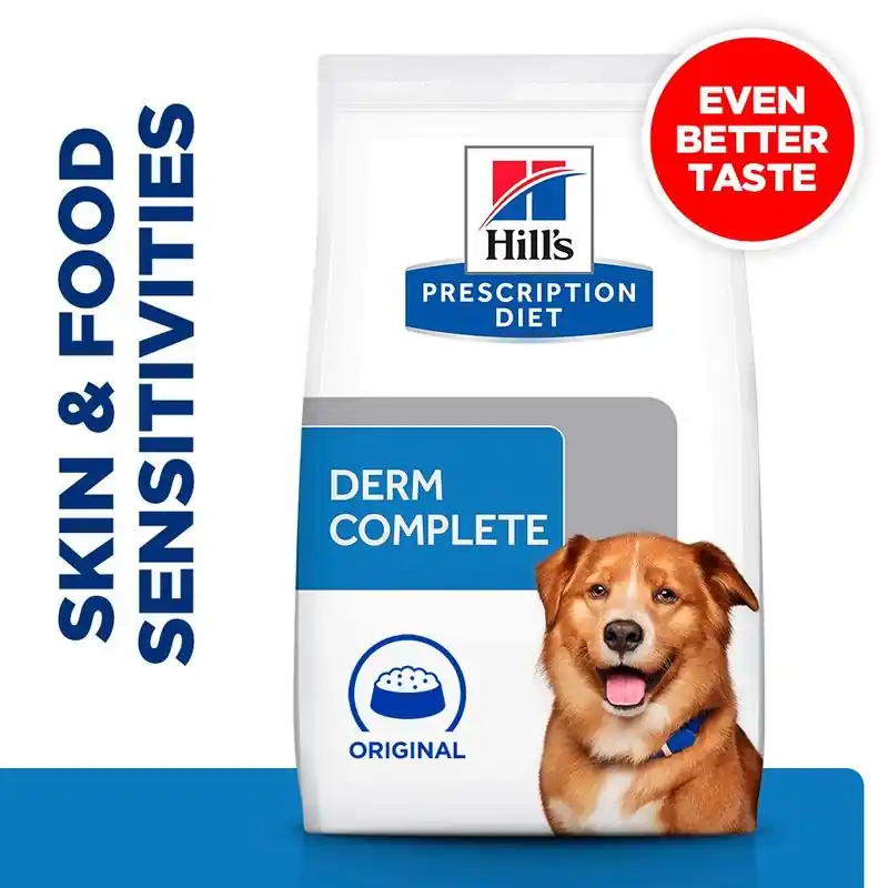 Biztonságos fizetés Hill’s Prescription Diet Derm Complete rizs & tojás