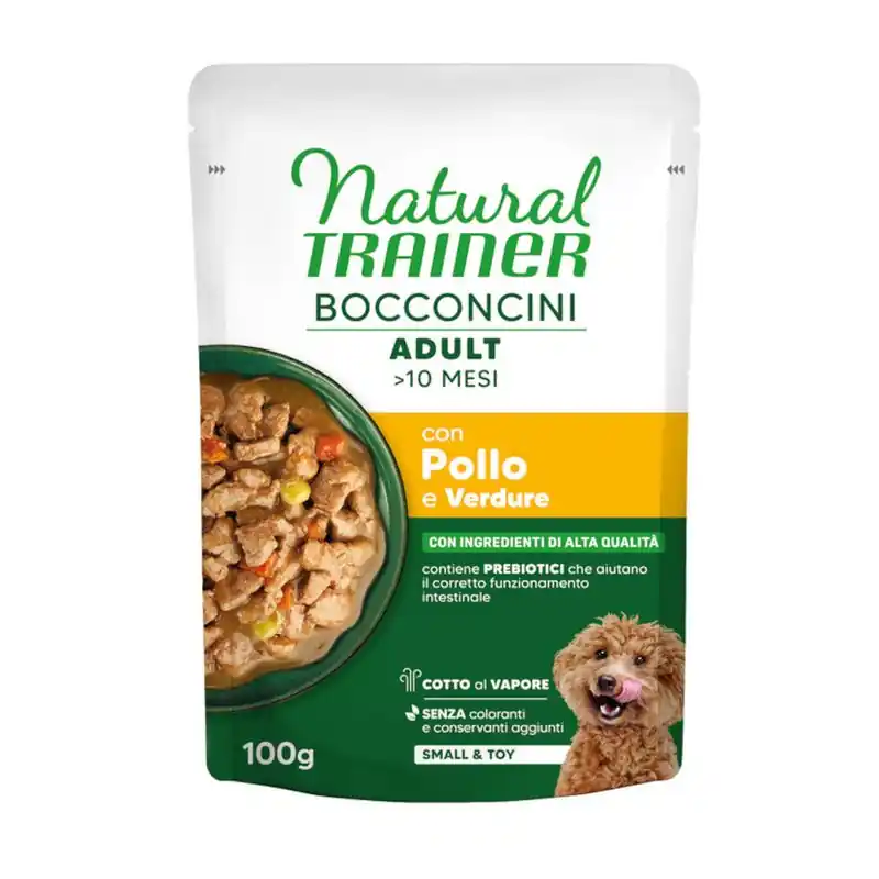 Népszerű Natural Trainer Bocconcini Adult Small & Toy falatkák szószban