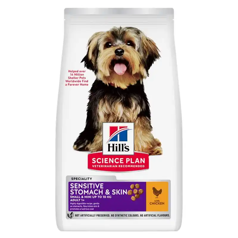 Hill‘s Science Plan Sensitive Stomach & Skin Adult 1+ Small & Mini csirke Legkelendőbb