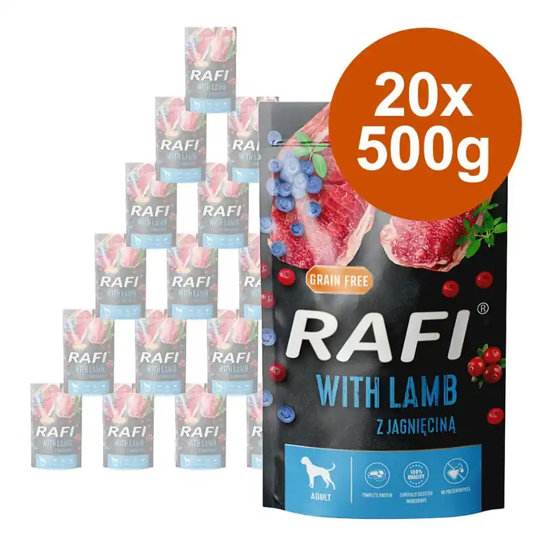 Kiárusítás Rafi Dog gazdaságos csomag 20 x 500 g
