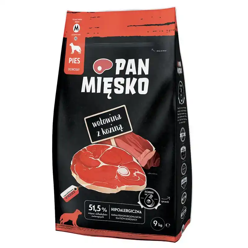 Biztonságos fizetés Pan Mięsko Medium marha & kecske