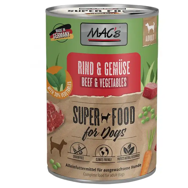 Különleges ajánlat MAC‘s nedves kutyatáp 6 x 400 g