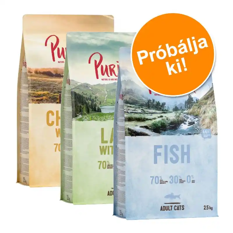 Vedd meg most Purizon vegyes gazdaságos csomag 3 x 2,5 kg