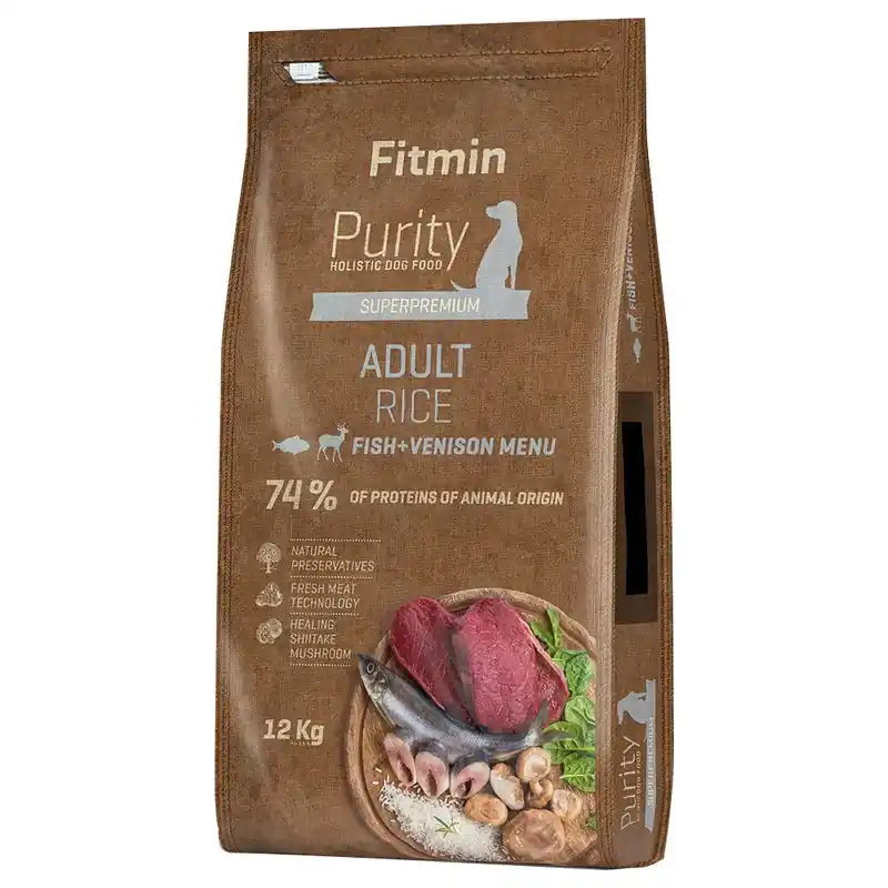 Újdonság Fitmin Dog Purity Adult rizs, hal & szarvas