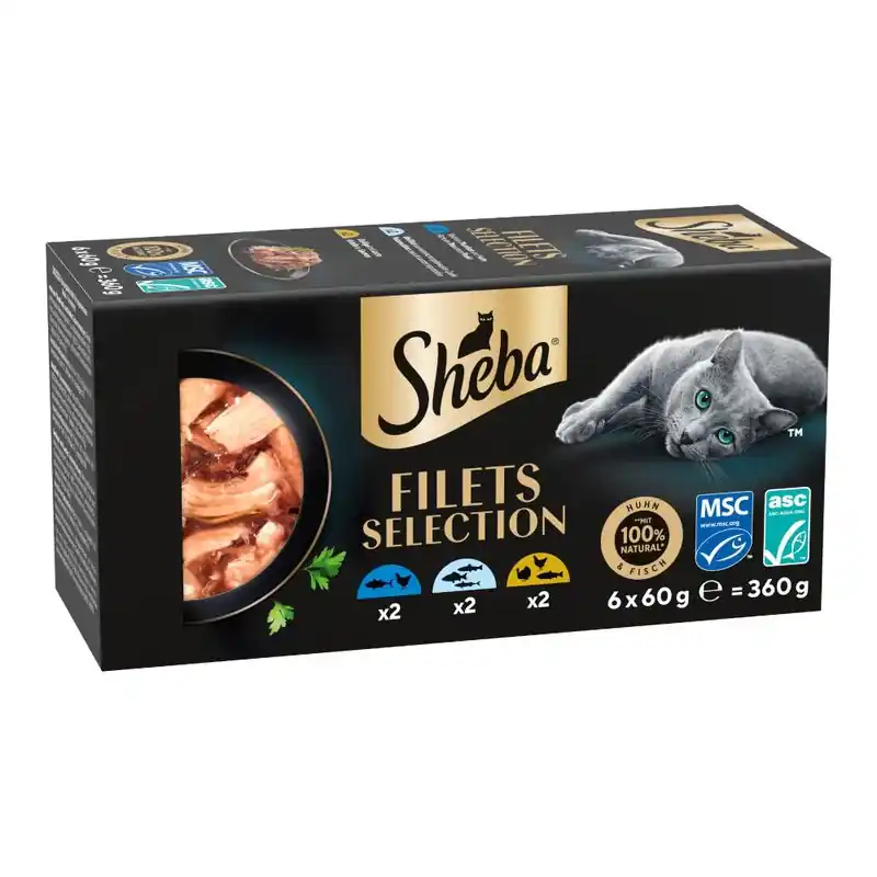 Expressz kézbesítés Sheba finom filék gazdaságos csomag 36 x 60 g