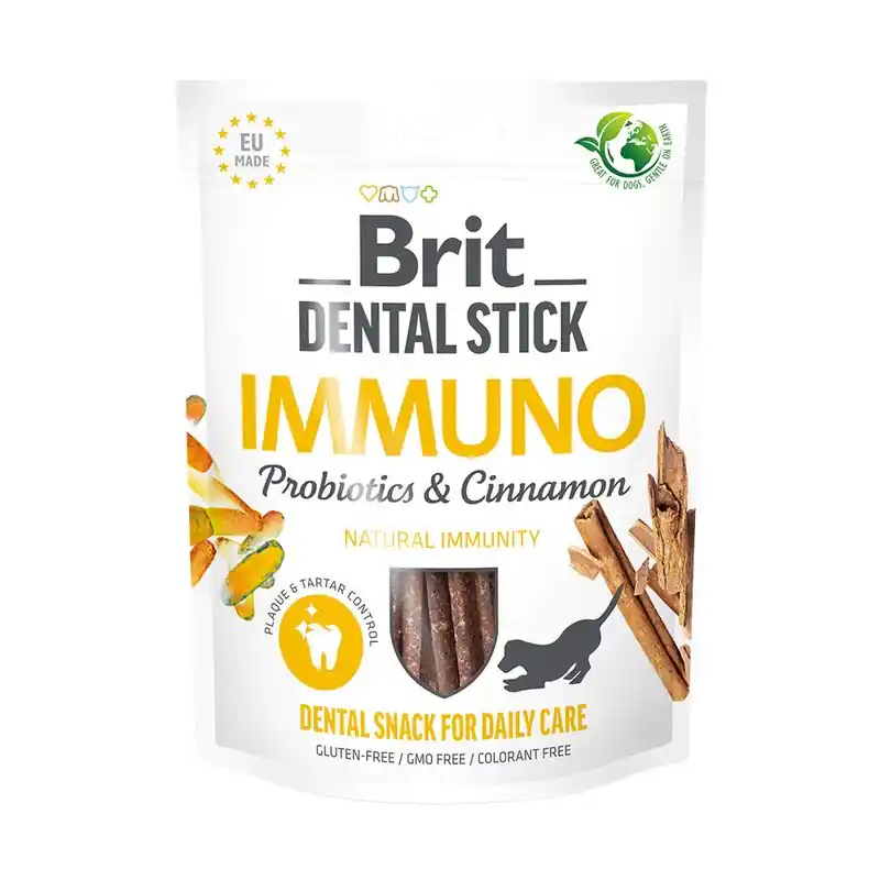 Vedd meg online Brit Dental Stick Immuno Probiotics & Cinnamon