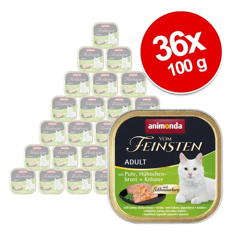 animonda vom Feinsten Adult ízletes töltelékkel 36 x 100 g Gyors kiszállítás