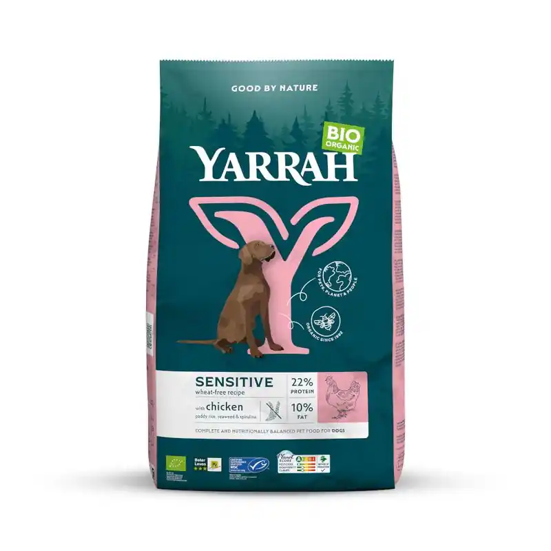 Yarrah Bio Sensitive bio csirke & bio rizs Azonnali szállítás