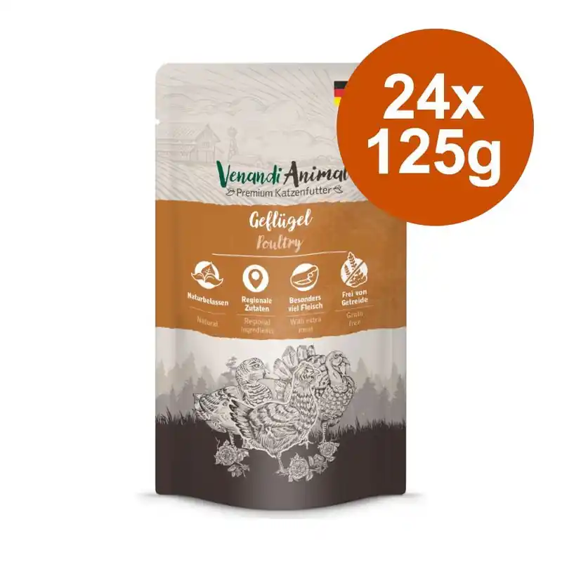 Árcsökkenés Venandi Animal gazdaságos csomag 24 x 125 g