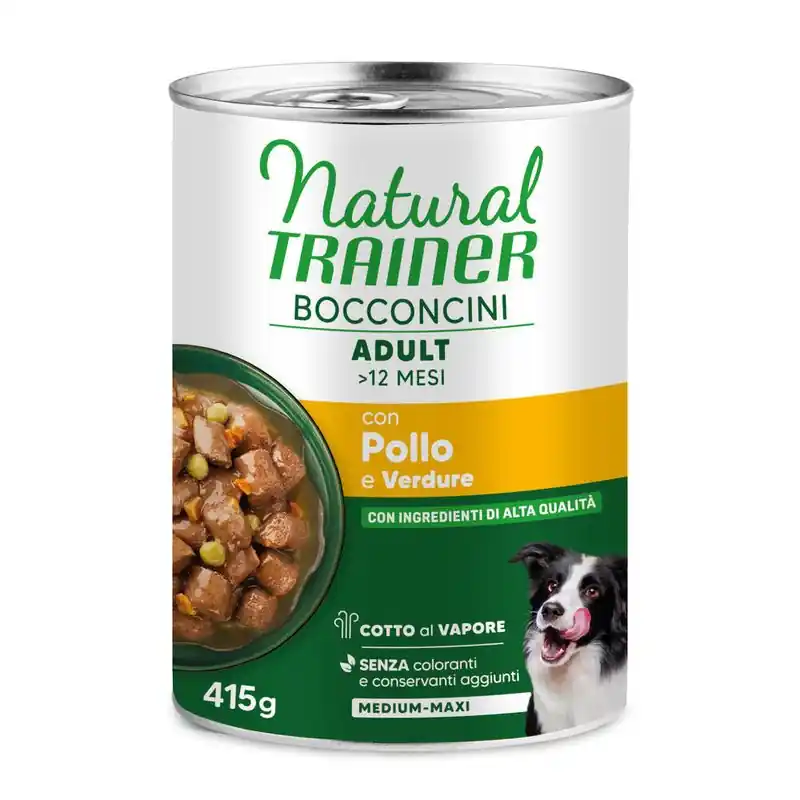 Akciós ár Natural Trainer Bocconcini Adult Medium & Maxi Chunks 415 g