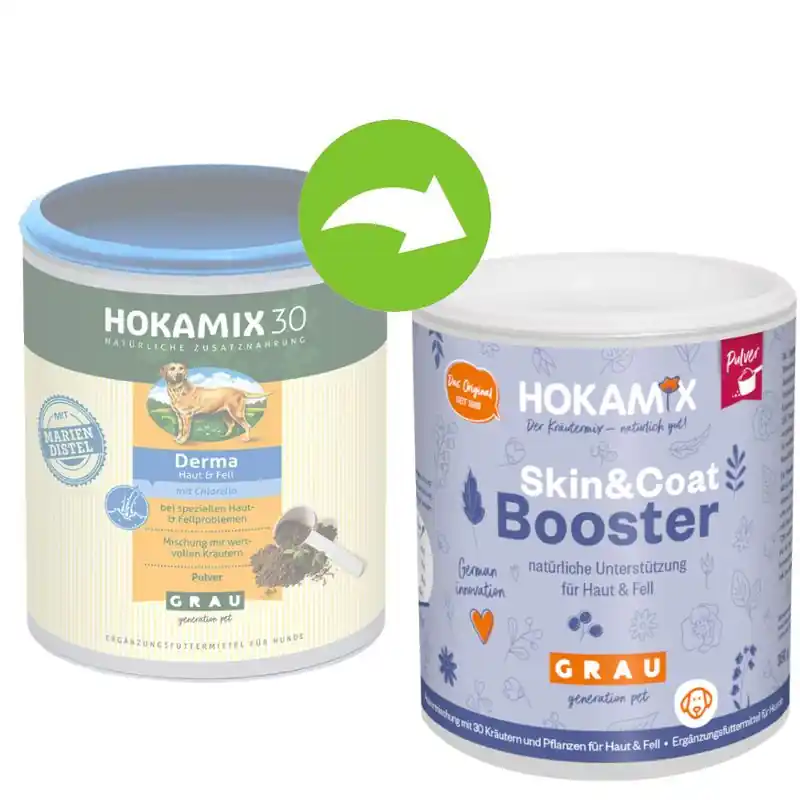 Olcsóbb GRAU HOKAMIX Skin & Coat Booster por