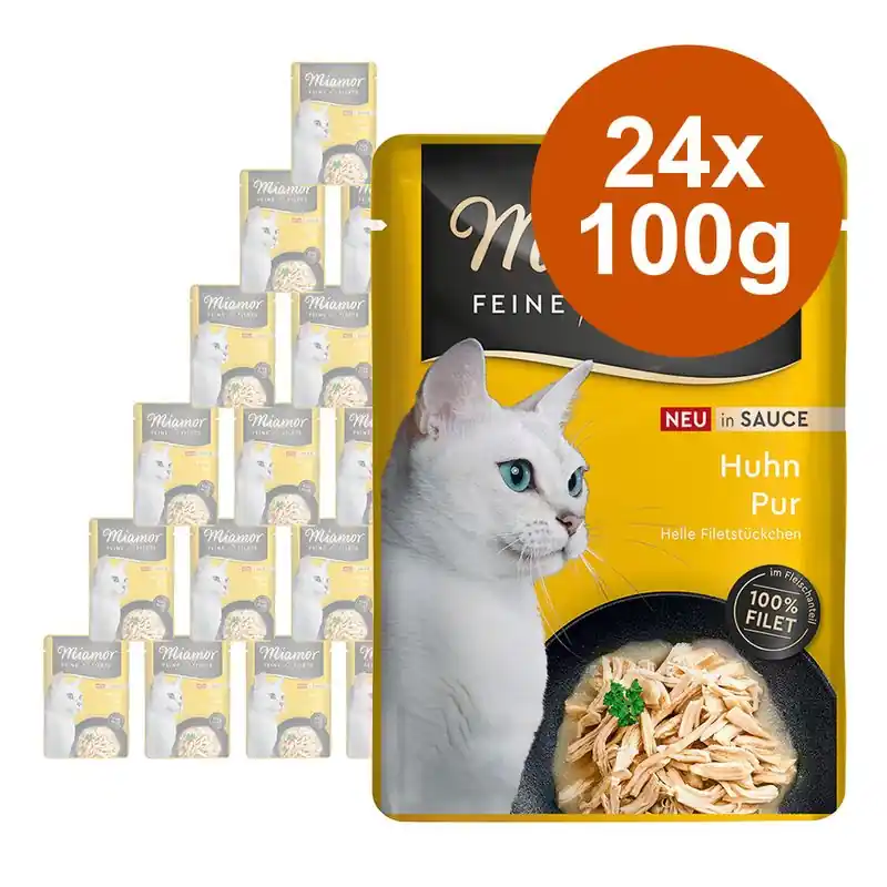 Miamor Fine Filets szószban tasakos gazdaságos csomag 24 x 100 g Azonnali szállítás