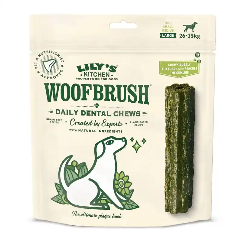 Legkelendőbb Lily‘s Kitchen Woofbrush Dental Sticks nagytestű kutyáknak