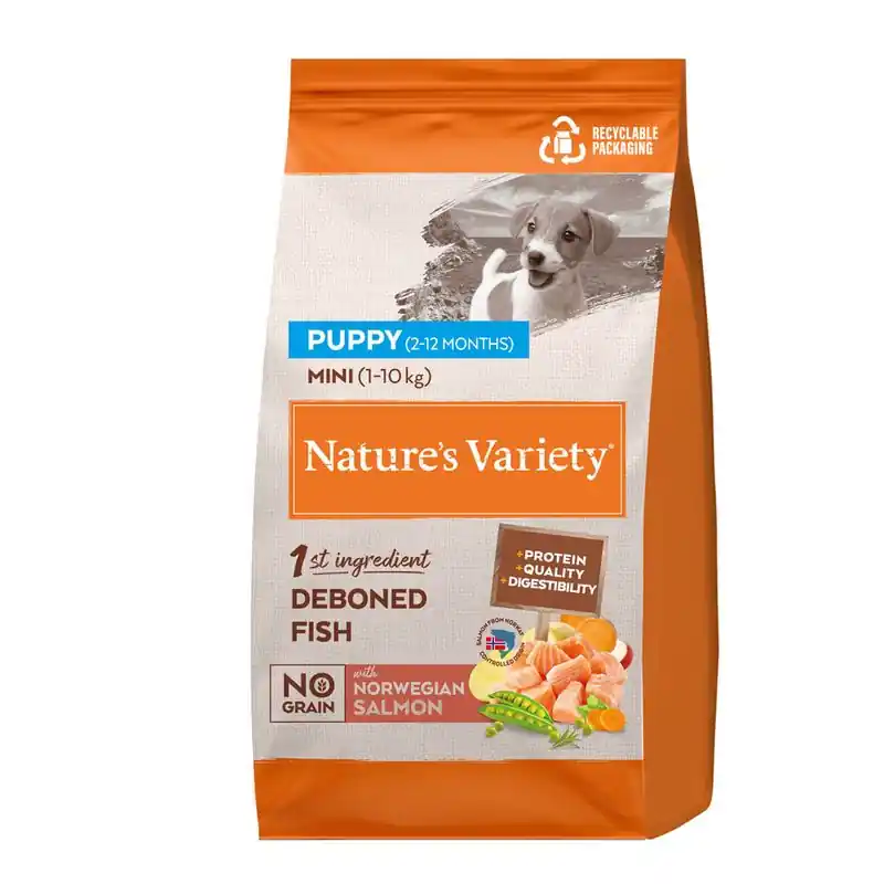 Szezonális akció Nature‘s Variety No Grain Mini Puppy lazac