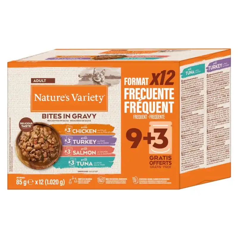 Utolsó esély Nature‘s Variety Bites szószban 12 x 85 g