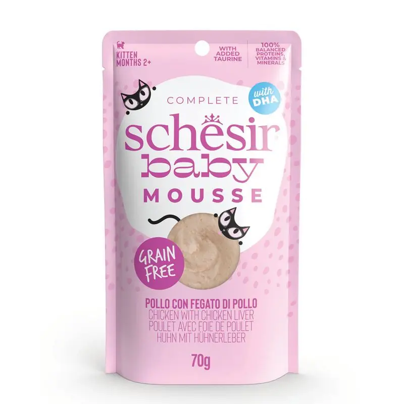 Schesir Baby Mousse gazdaságos csomag 24 x 70 g Azonnali szállítás