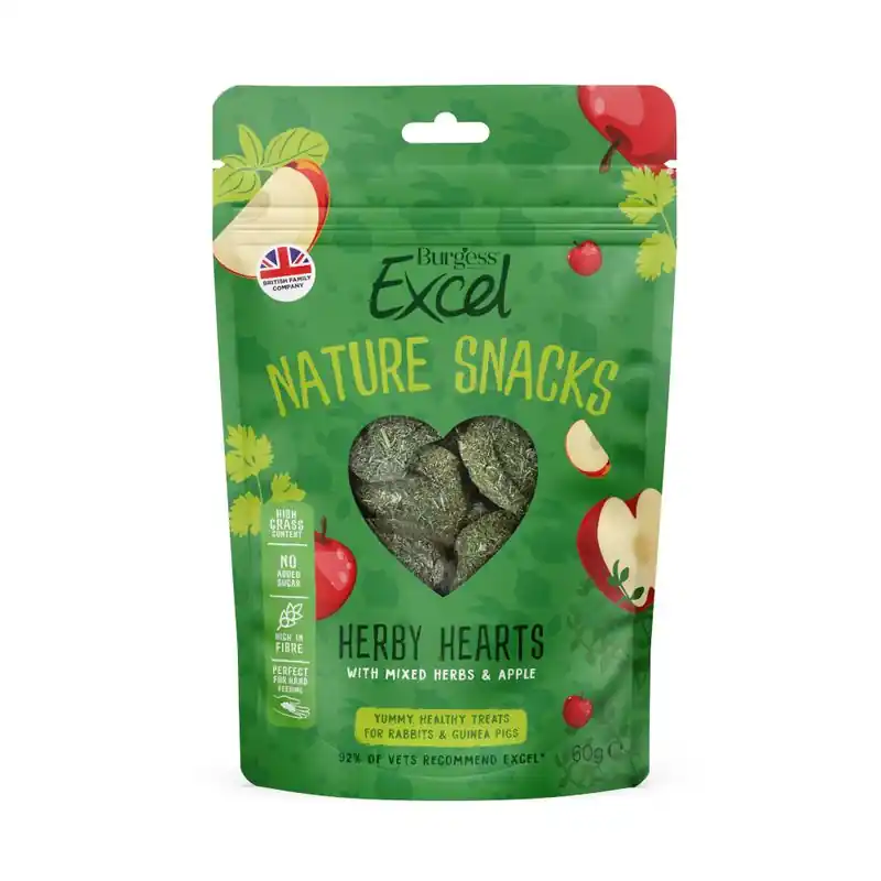 Utolsó esély Burgess Excel Nature Snacks Herby Hearts
