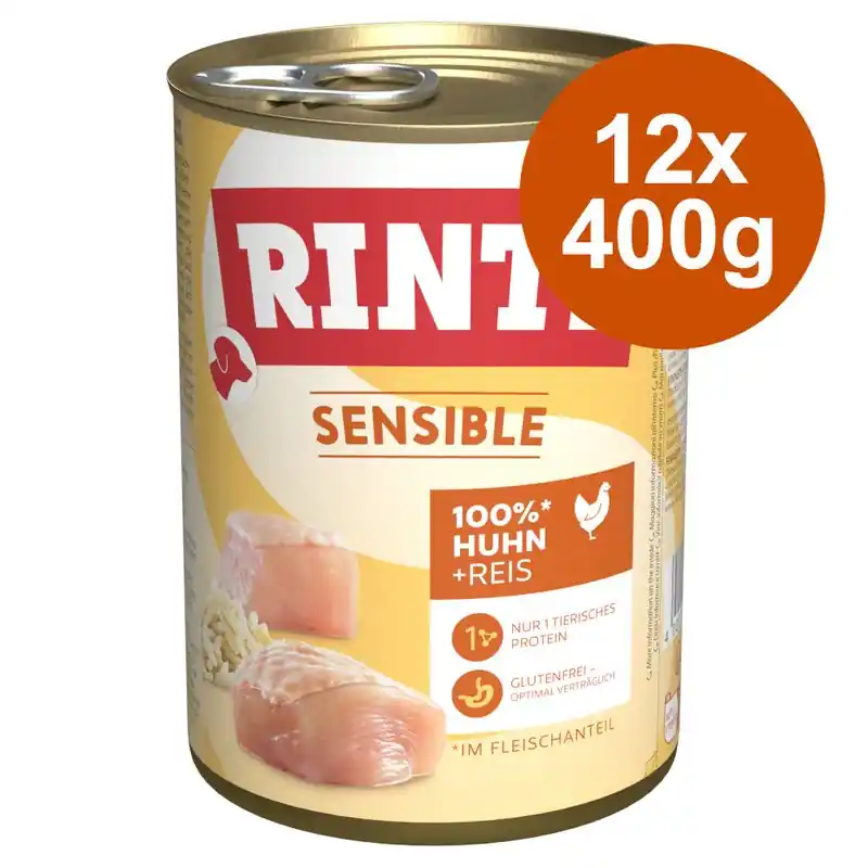 Korlátozott ajánlat RINTI Sensible gazdaságos csomag 12 x 400 g