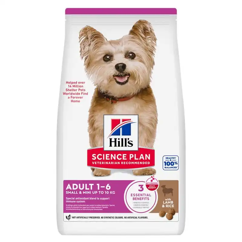 Újdonság Hill‘s Science Plan Adult 1-6 Small & Mini bárány & rizs