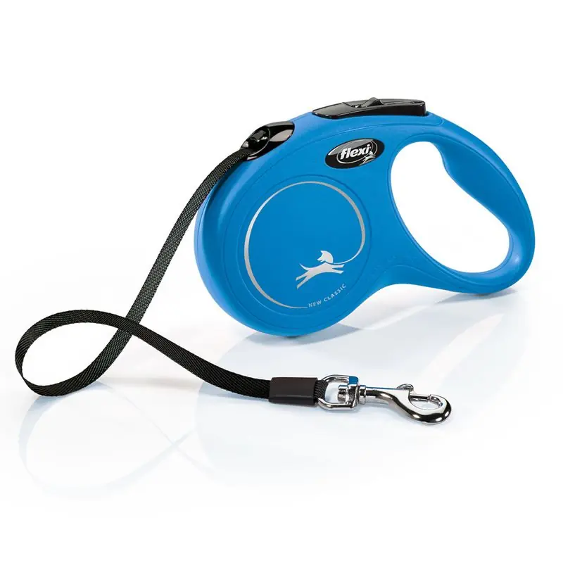 Prémium flexi New Classic szalagpóráz S, kék, 5 m