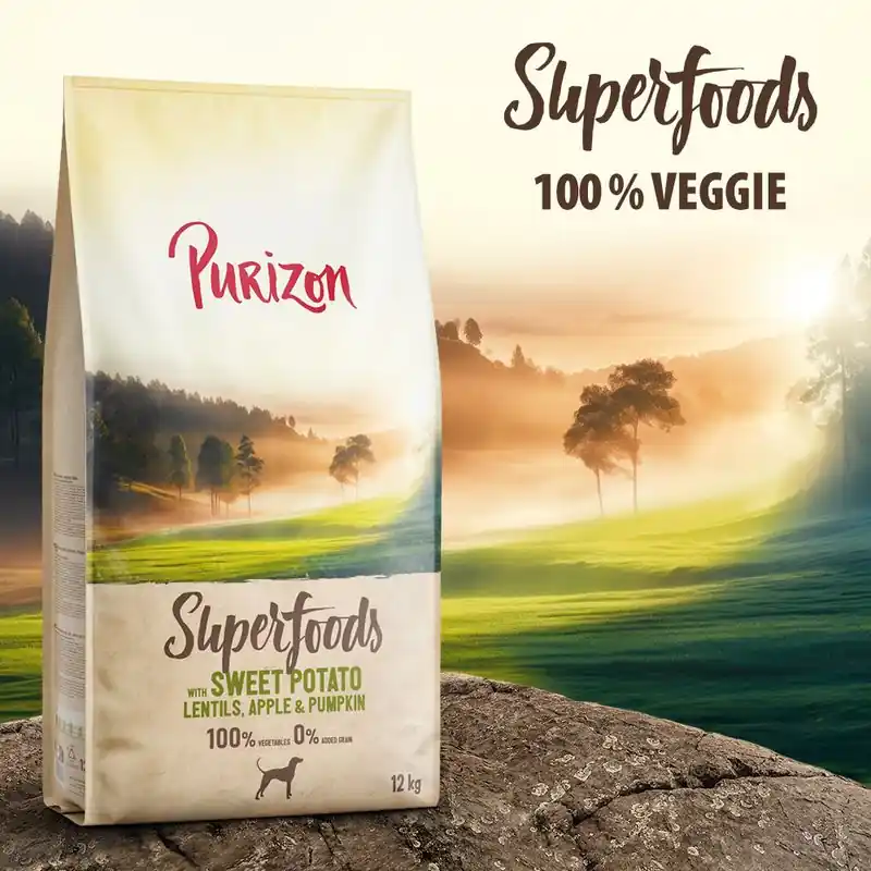 Purizon Superfoods Veggie édesburgonya lencsével, almával & sütőtökkel Kiárusítás