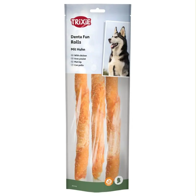 Expressz szállítás Trixie Denta Fun Rolls csirke rágótekercsek