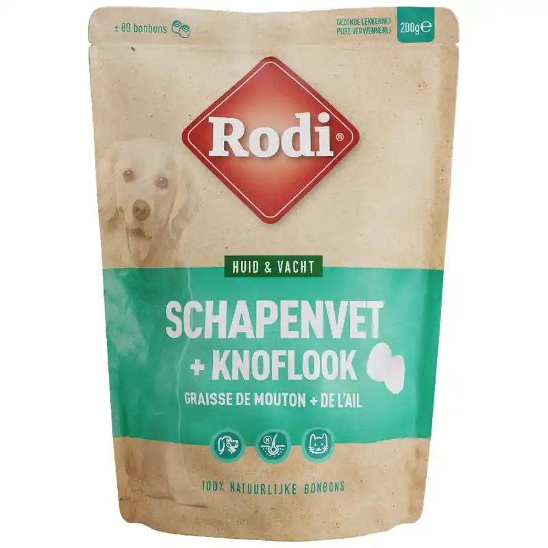 Rodi Exclusive birkazsír bonbonok fokhagymával kutyáknak Biztonságos fizetés