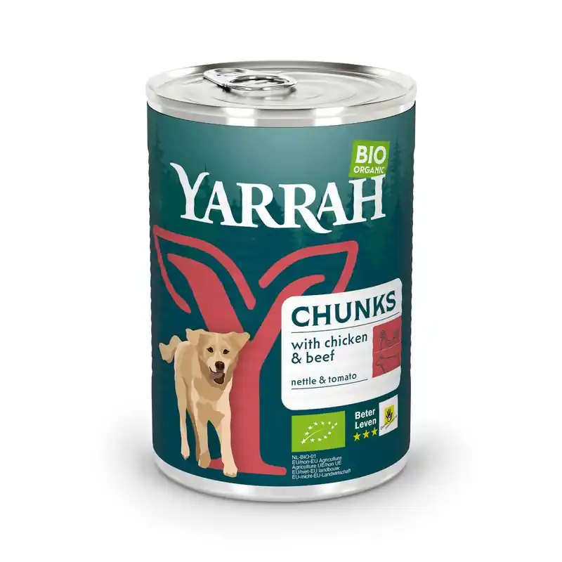 Yarrah Bio falatok bio marha, bio csalán & bio paradicsom Ne maradj le