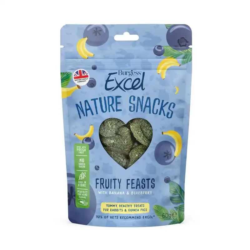 Burgess Excel Nature Snacks Fruity Feasts Olcsóbb