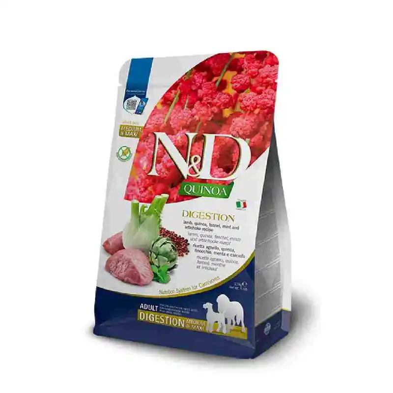 Legnépszerűbb N&D Quinoa Adult Digestion bárány & édeskömény