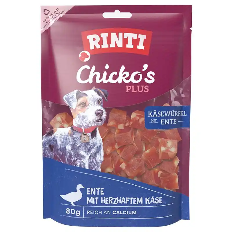 RINTI Chicko Plus sajt- és kacsakockák Biztonságos vásárlás