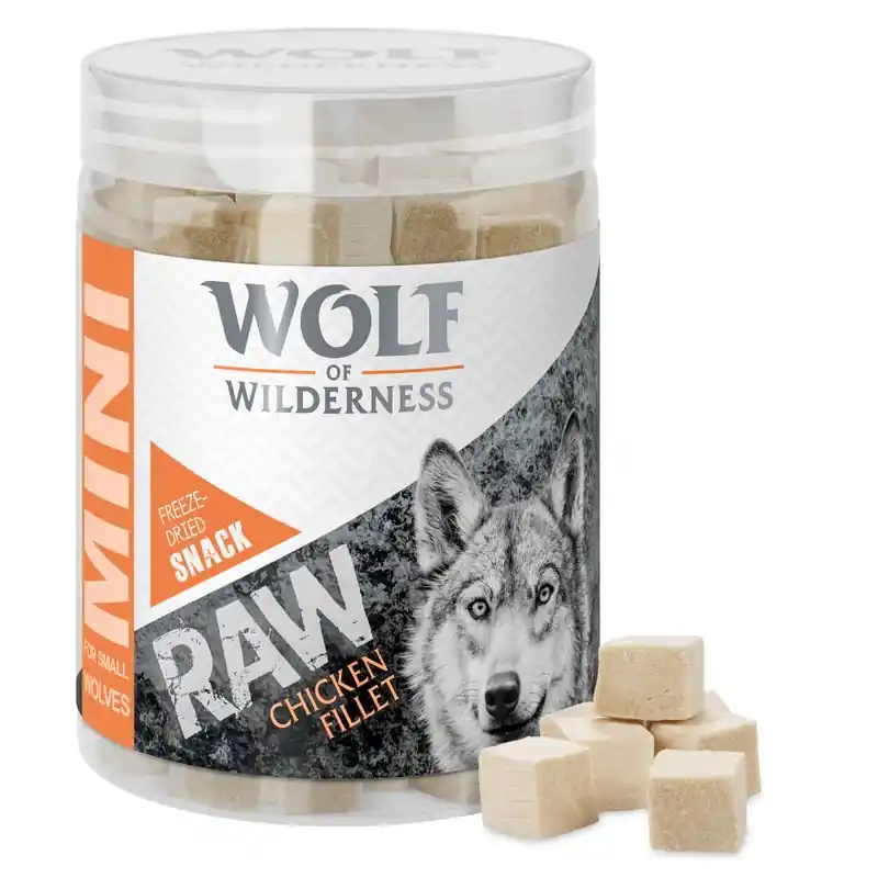 Szezonális akció Wolf of Wilderness Mini RAW snack (fagyasztva szárított)
