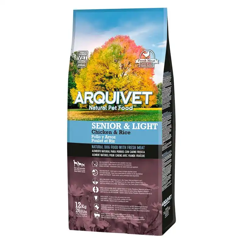 Legjobb ár Arquivet Dog Senior & Light csirke